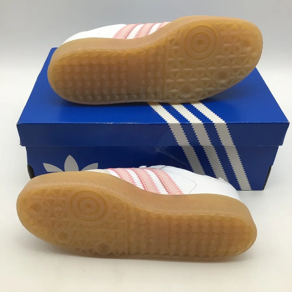 Adidas Sambae W Womens Size 7 White Pink Platform Gum Sole Sneakers IH4026 NEW